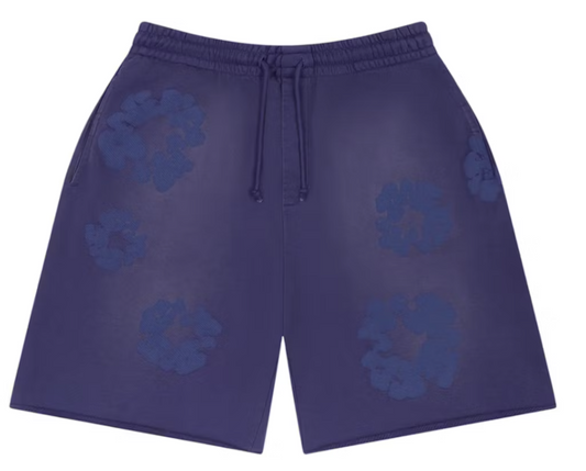 Denim Tears Mono Cotton Wreath Sweat Shorts Washed Blue